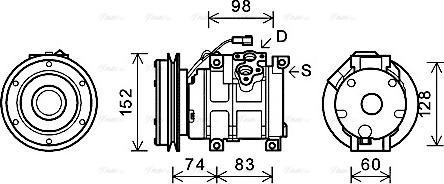 Ava Quality Cooling JDAK018 - Compresseur, climatisation cwaw.fr