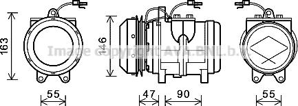 Ava Quality Cooling JDK017 - Compresseur, climatisation cwaw.fr