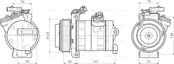 Ava Quality Cooling JEAK092 - Compresseur, climatisation cwaw.fr