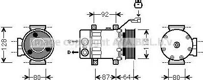 Ava Quality Cooling JE K047 - Compresseur, climatisation cwaw.fr