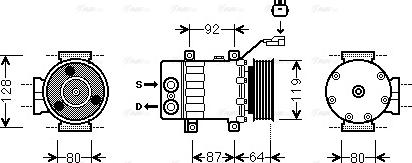 Ava Quality Cooling JEAK047 - Compresseur, climatisation cwaw.fr