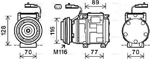 Ava Quality Cooling JEAK056 - Compresseur, climatisation cwaw.fr