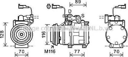 Ava Quality Cooling JEK056 - Compresseur, climatisation cwaw.fr