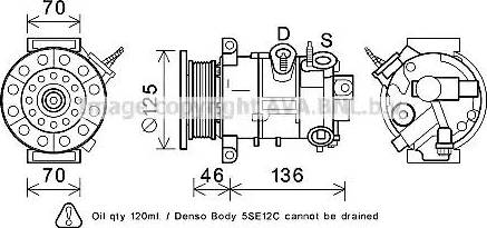 Ava Quality Cooling JEK067 - Compresseur, climatisation cwaw.fr