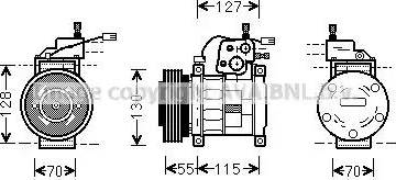 Ava Quality Cooling JE K032 - Compresseur, climatisation cwaw.fr