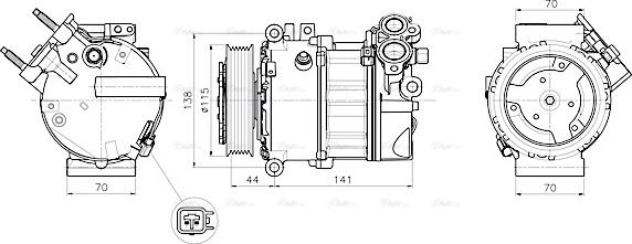 Ava Quality Cooling JRAK061 - Compresseur, climatisation cwaw.fr