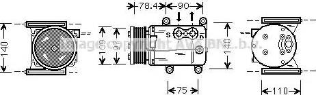 Ava Quality Cooling JR K026 - Compresseur, climatisation cwaw.fr