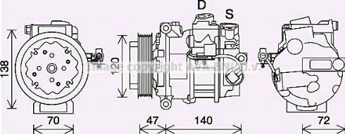 Ava Quality Cooling JRK057 - Compresseur, climatisation cwaw.fr