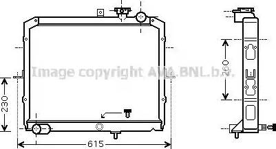 Ava Quality Cooling KA2036 - Radiateur, refroidissement du moteur cwaw.fr