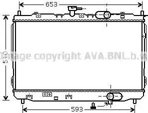 Ava Quality Cooling KA2072 - Radiateur, refroidissement du moteur cwaw.fr