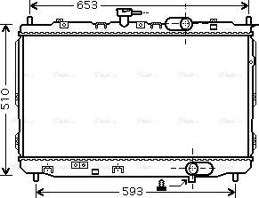 Ava Quality Cooling KAA2072 - Radiateur, refroidissement du moteur cwaw.fr