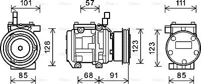 Ava Quality Cooling KAAK145 - Compresseur, climatisation cwaw.fr