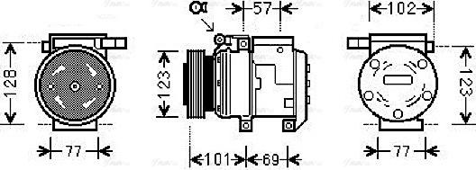 Ava Quality Cooling KAAK146 - Compresseur, climatisation cwaw.fr