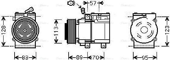 Ava Quality Cooling KAAK137 - Compresseur, climatisation cwaw.fr