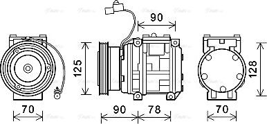 Ava Quality Cooling KAAK178 - Compresseur, climatisation cwaw.fr