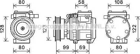 Ava Quality Cooling KAAK264 - Compresseur, climatisation cwaw.fr