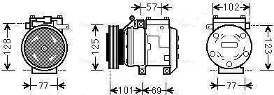 Ava Quality Cooling KAAK211 - Compresseur, climatisation cwaw.fr