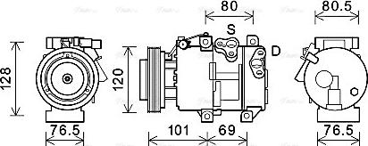 Ava Quality Cooling KAAK218 - Compresseur, climatisation cwaw.fr