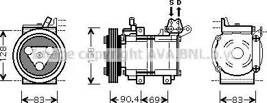 Ava Quality Cooling KAK051 - Compresseur, climatisation cwaw.fr