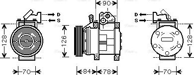 Ava Quality Cooling KAK052 - Compresseur, climatisation cwaw.fr