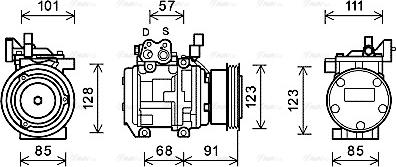 Ava Quality Cooling KAK145 - Compresseur, climatisation cwaw.fr