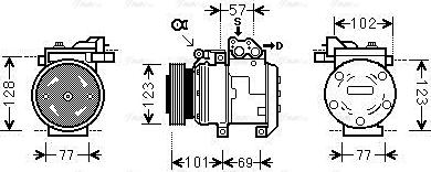 Ava Quality Cooling KAK146 - Compresseur, climatisation cwaw.fr