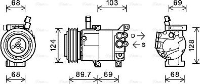 Ava Quality Cooling KAK159 - Compresseur, climatisation cwaw.fr