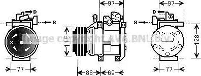 Ava Quality Cooling KAK124 - Compresseur, climatisation cwaw.fr