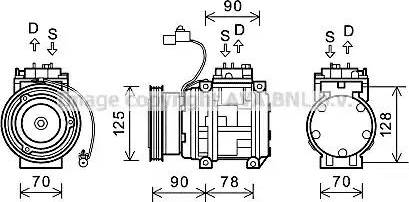 Ava Quality Cooling KAK178 - Compresseur, climatisation cwaw.fr