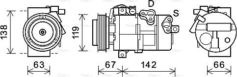 Ava Quality Cooling KAK216 - Compresseur, climatisation cwaw.fr