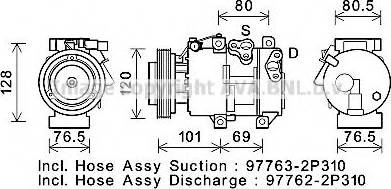 Ava Quality Cooling KAK274 - Compresseur, climatisation cwaw.fr