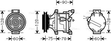 Ava Quality Cooling KBAK001 - Compresseur, climatisation cwaw.fr