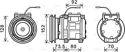 Ava Quality Cooling KMAK001 - Compresseur, climatisation cwaw.fr