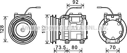 Ava Quality Cooling KMK001 - Compresseur, climatisation cwaw.fr