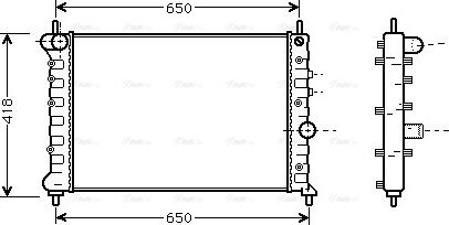 Ava Quality Cooling LCA2078 - Radiateur, refroidissement du moteur cwaw.fr