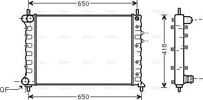 Ava Quality Cooling LCA2077 - Radiateur, refroidissement du moteur cwaw.fr