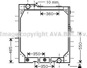 Ava Quality Cooling ME2195 - Radiateur, refroidissement du moteur cwaw.fr