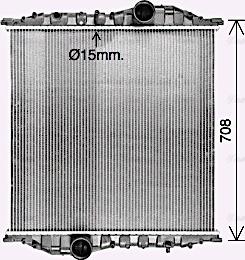 Ava Quality Cooling ME2313N - Radiateur, refroidissement du moteur cwaw.fr