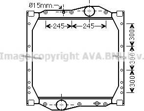 Ava Quality Cooling ME2247 - Radiateur, refroidissement du moteur cwaw.fr