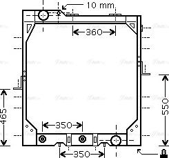 Ava Quality Cooling MEA2195 - Radiateur, refroidissement du moteur cwaw.fr