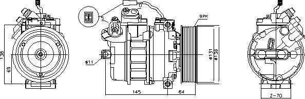 Ava Quality Cooling MEAK357 - Compresseur, climatisation cwaw.fr