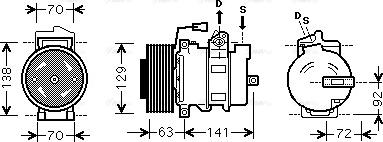 Ava Quality Cooling MEAK239 - Compresseur, climatisation cwaw.fr