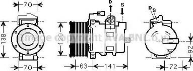 Ava Quality Cooling MEK249 - Compresseur, climatisation cwaw.fr