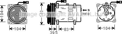 Ava Quality Cooling MFK004 - Compresseur, climatisation cwaw.fr