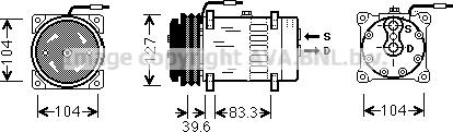 Ava Quality Cooling MFK002 - Compresseur, climatisation cwaw.fr