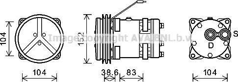 Ava Quality Cooling MFK030 - Compresseur, climatisation cwaw.fr