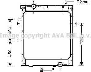 Ava Quality Cooling MN2004 - Radiateur, refroidissement du moteur cwaw.fr