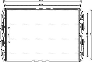 Ava Quality Cooling MN2087 - Radiateur, refroidissement du moteur cwaw.fr