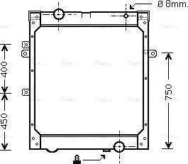 Ava Quality Cooling MNA2004 - Radiateur, refroidissement du moteur cwaw.fr