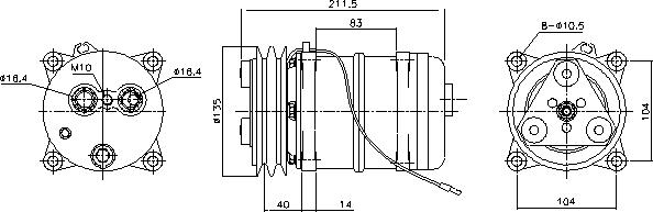 Ava Quality Cooling MNK163 - Compresseur, climatisation cwaw.fr